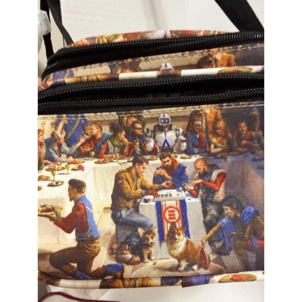 Logic Everybody Album Print Zip Canvas Adjustable Fanny‎ Pack Pouch